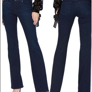 PAIGE Women's Boot Cut Jeans - Dark Blue